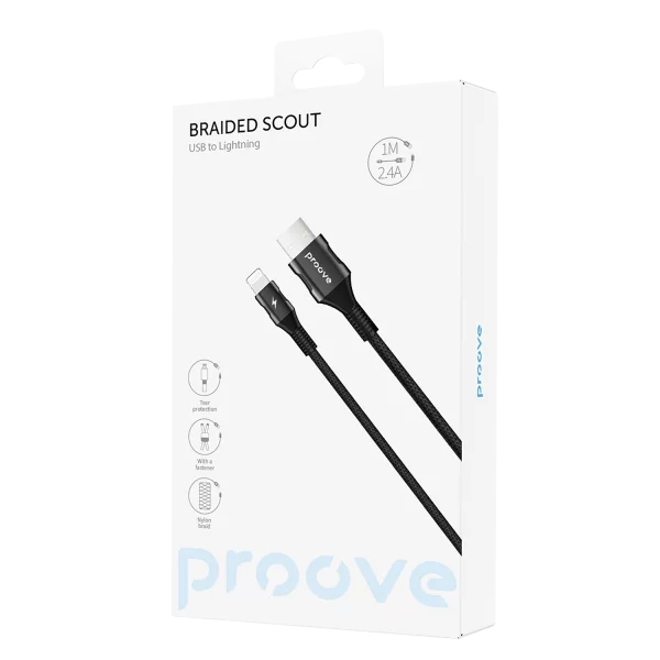 Cable Proove Braided Scout Lightning 2.4A (1m) - Photo 4